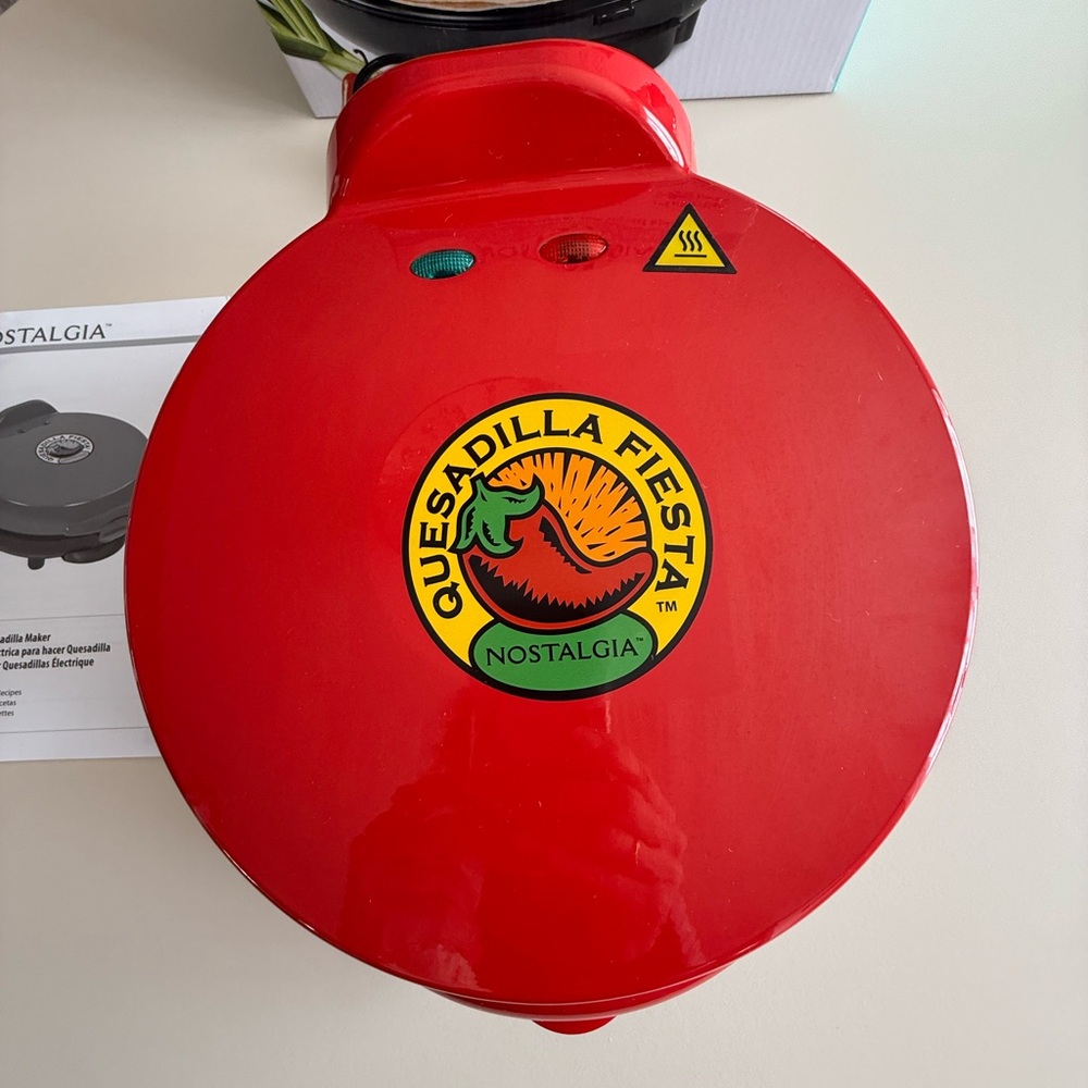 Nostalgia Red Quesadilla Maker